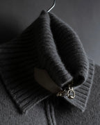 "GUCCI" Cashmere brand double zipper blouson