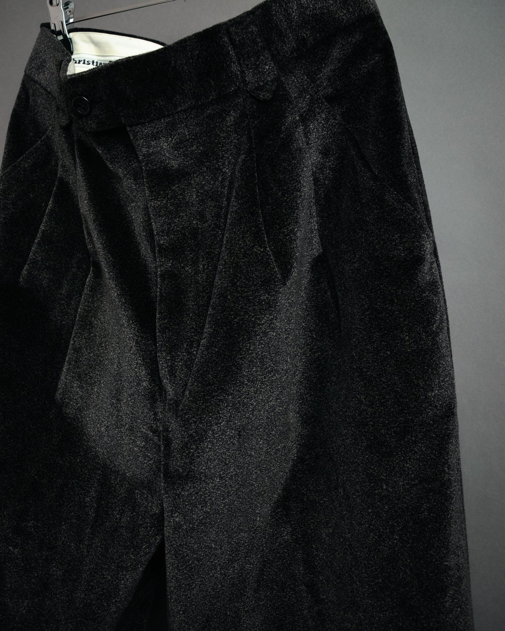 “Christian Dior MONSIEUR” 80’s-90’s Velour two tuck wide trousers