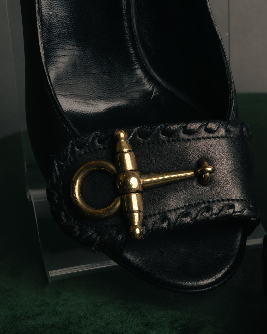 “GUCCI” 90’s-00’s Horsebit open toe pumps