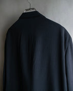 "GIORGIO ARMANI" Beautiful drape navy wool set up
