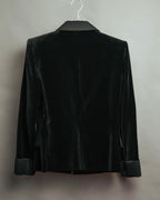 –SPECIAL– “Yves Saint Laurent” 90’s-00’s Velvet tuxedo tailored jacket