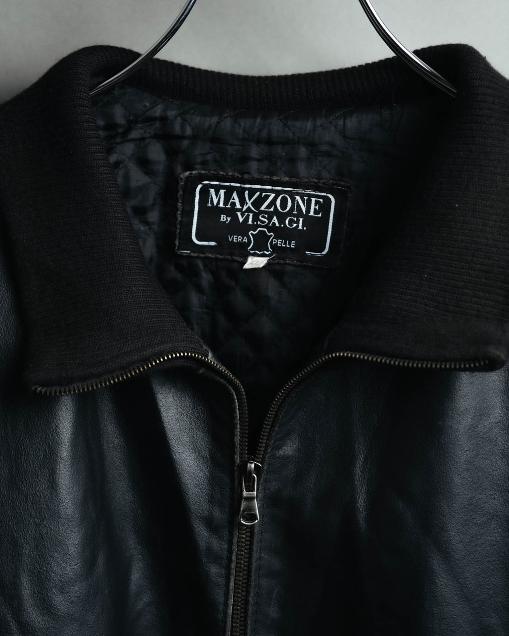 -MOOD MILLÉSIMES- 80’s-90’s softly draped leather bomber jacket