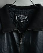 -MOOD MILLÉSIMES- 80’s-90’s softly draped leather bomber jacket