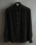 "CELINE" Triomphe embroidered design silk shirt