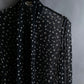 "Saint Laurent Paris 2020"
Ribbon detail polka dot pattern sheer shirt