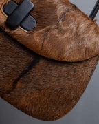 "GUCCI"「1947」 pony leather combination bamboo hand bag