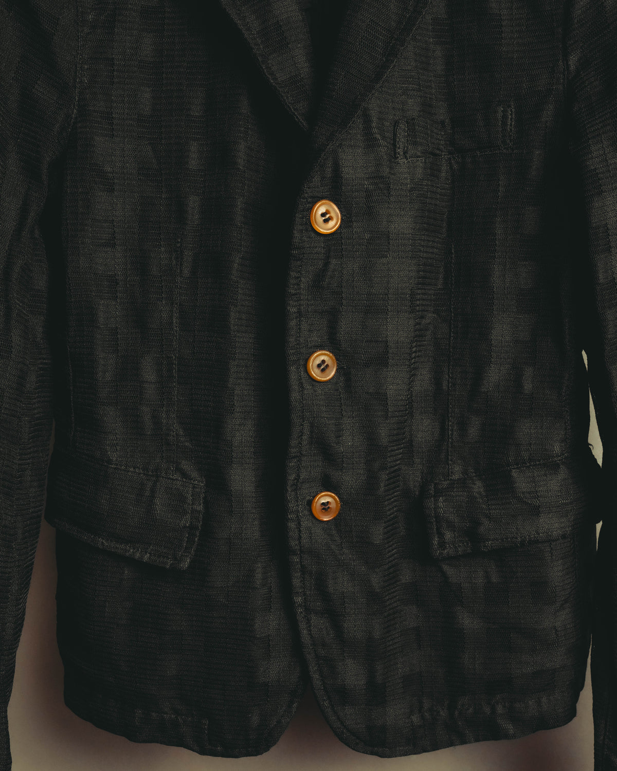 "COMME des GARÇONS COMME des GARÇONS" 13AW Textured three-button blazer