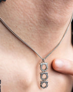 "Salvatore Ferragamo" Gancini pendant silver necklace