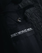 –SPECIAL– "ISSEY MIYAKE MEN" 98AW garment-pleated cotton tailoring set-up