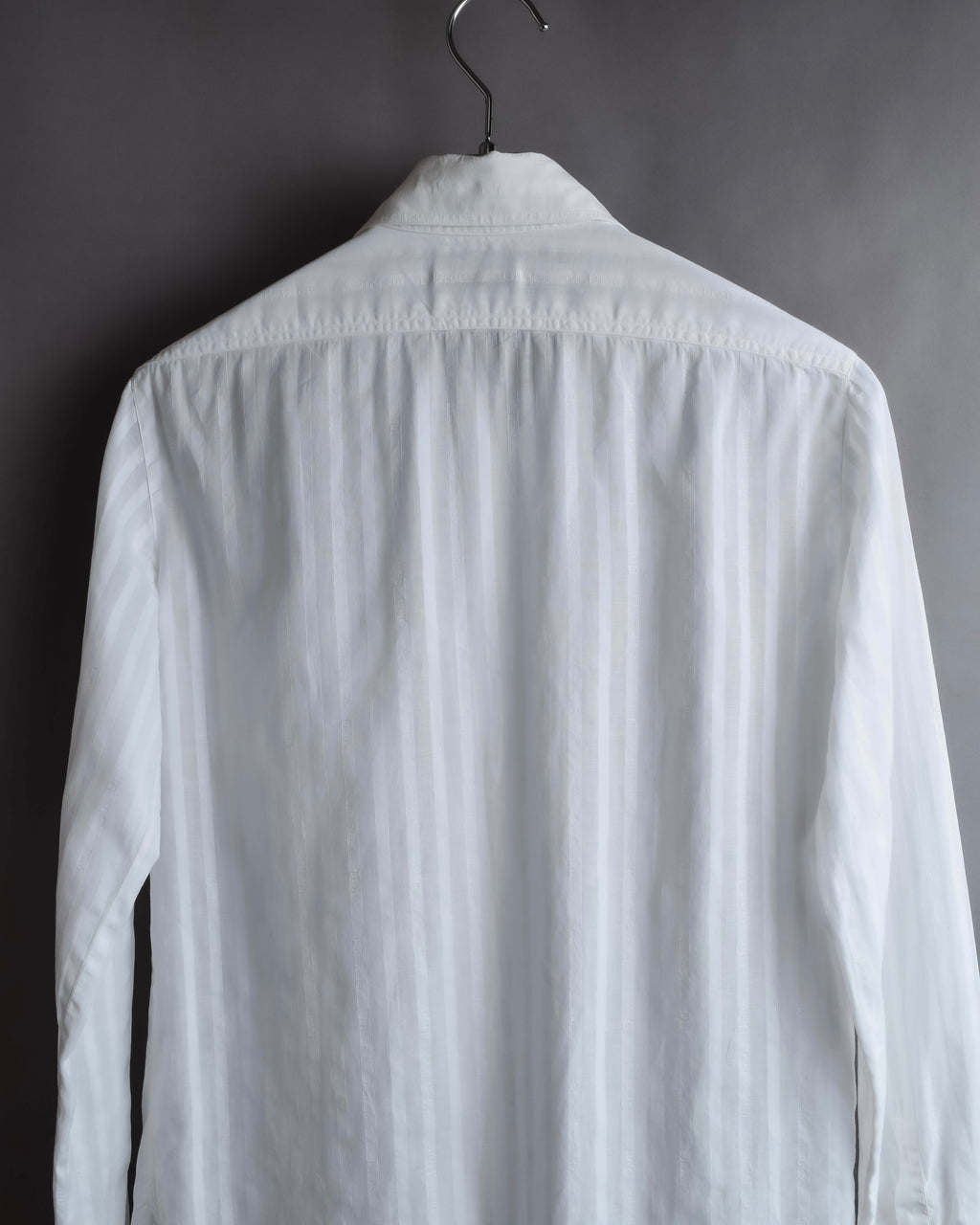 "Christian Dior" 90's Logo engraved striped shirt