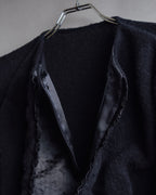 "GIANFRANCO FERRE" Structured wool satin ruffle inner detail set up