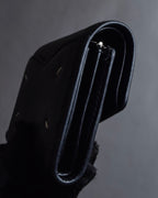 "MAISON MARGIELA" Grained leather envelope compact wallet