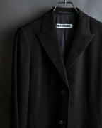 "Jil Sander+" Peaked label minimalist design tailored coat