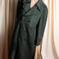 Vintage deep green colour military long coat