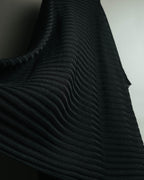 -SPECIAL- “Christian Dior“ 00’s-10’s Sheer ribbed asymmetric long skirt