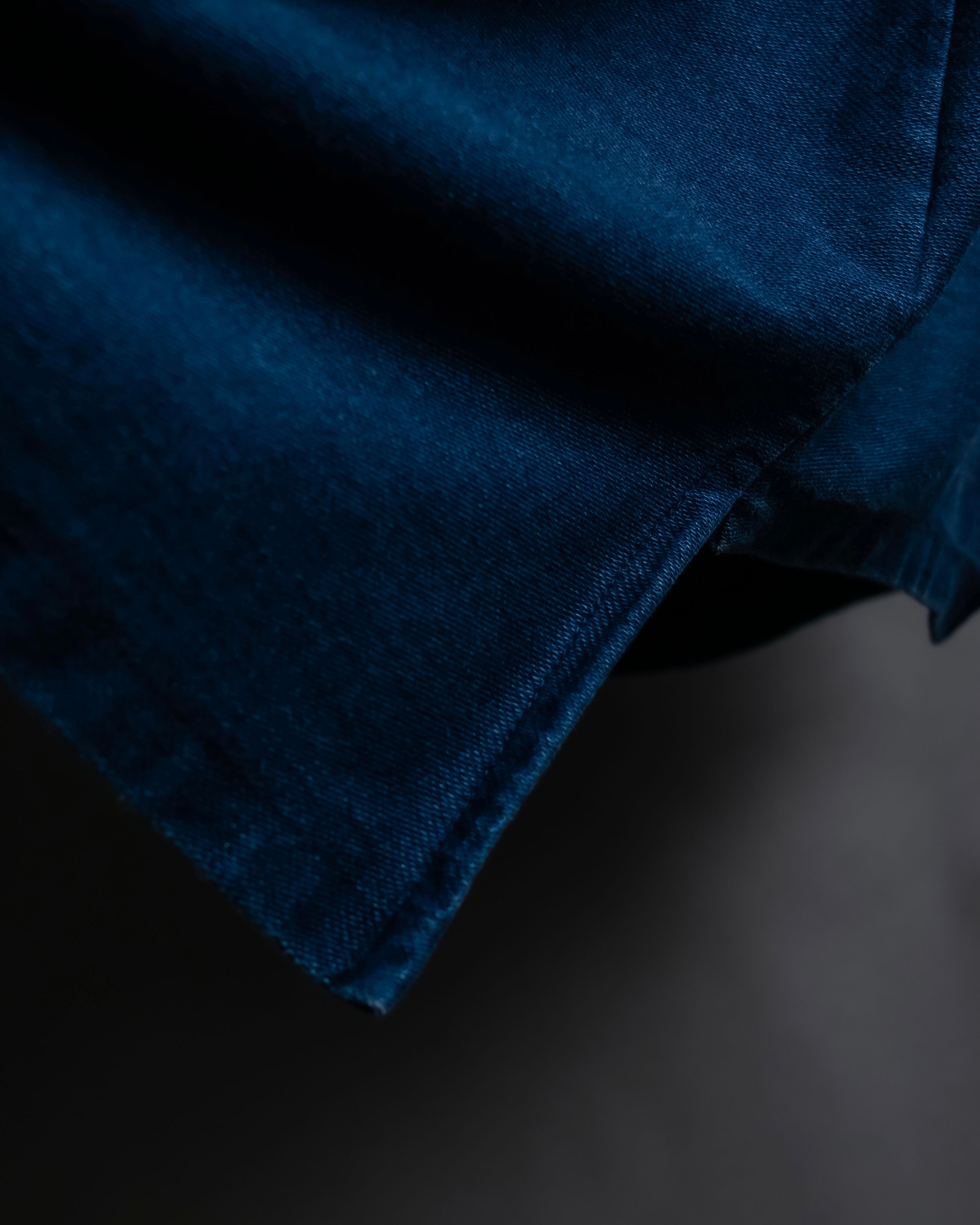 “MM6” front cut designed dennim long pull over