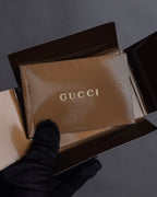 "GUCCI" Charlotte whipstitch hobo leather shoulder Bag