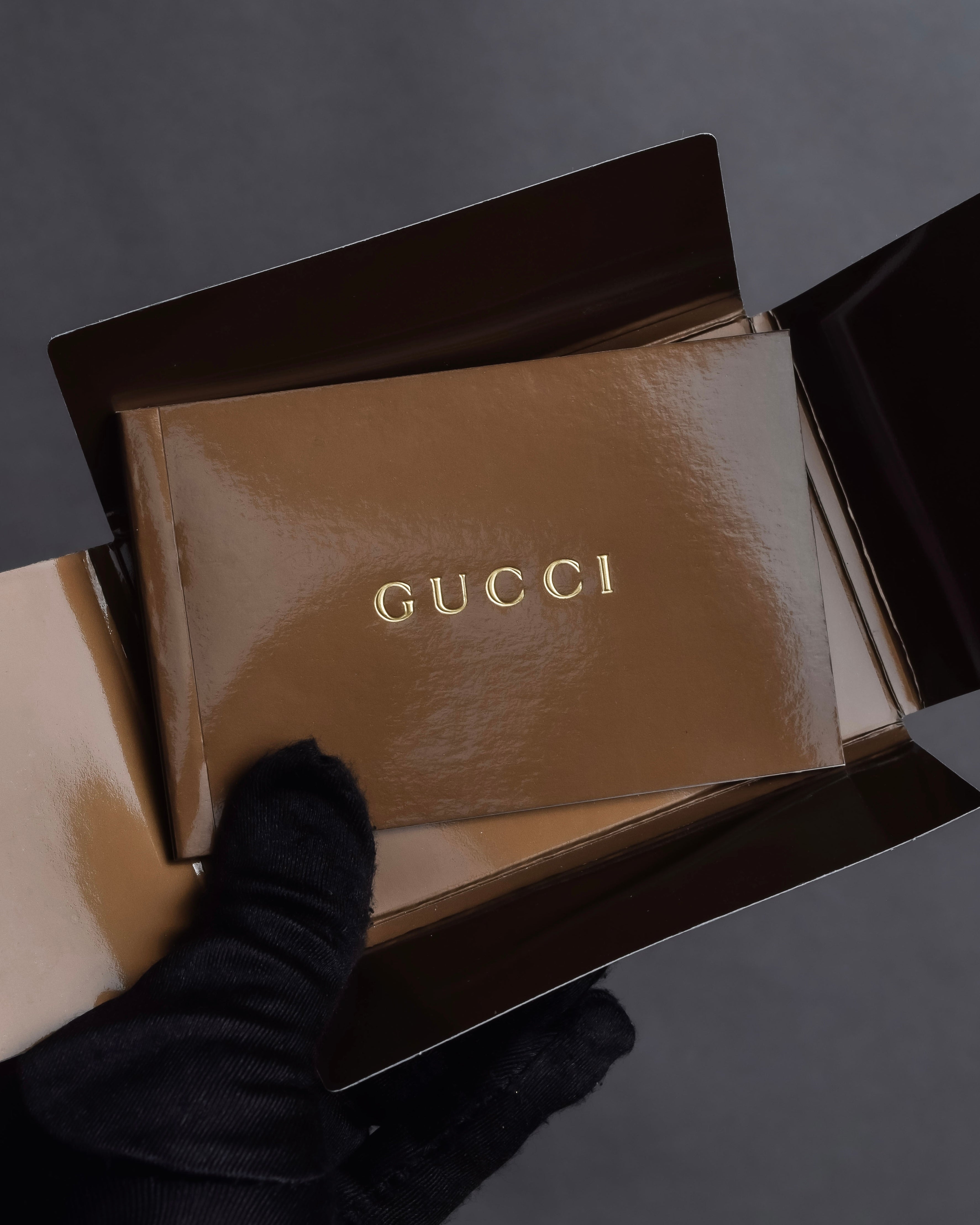 "GUCCI" Charlotte whipstitch hobo leather shoulder Bag