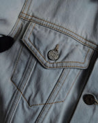 "Acne Studios" Washed light blue short denim jacket