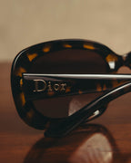 -SPECIAL- "Christian Dior" 90's Tortoiseshell oversized square sunglasses