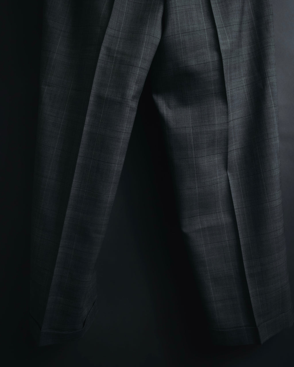 "YVES SAINT LAURENT" 80’s-90’s glen check tailored suit set