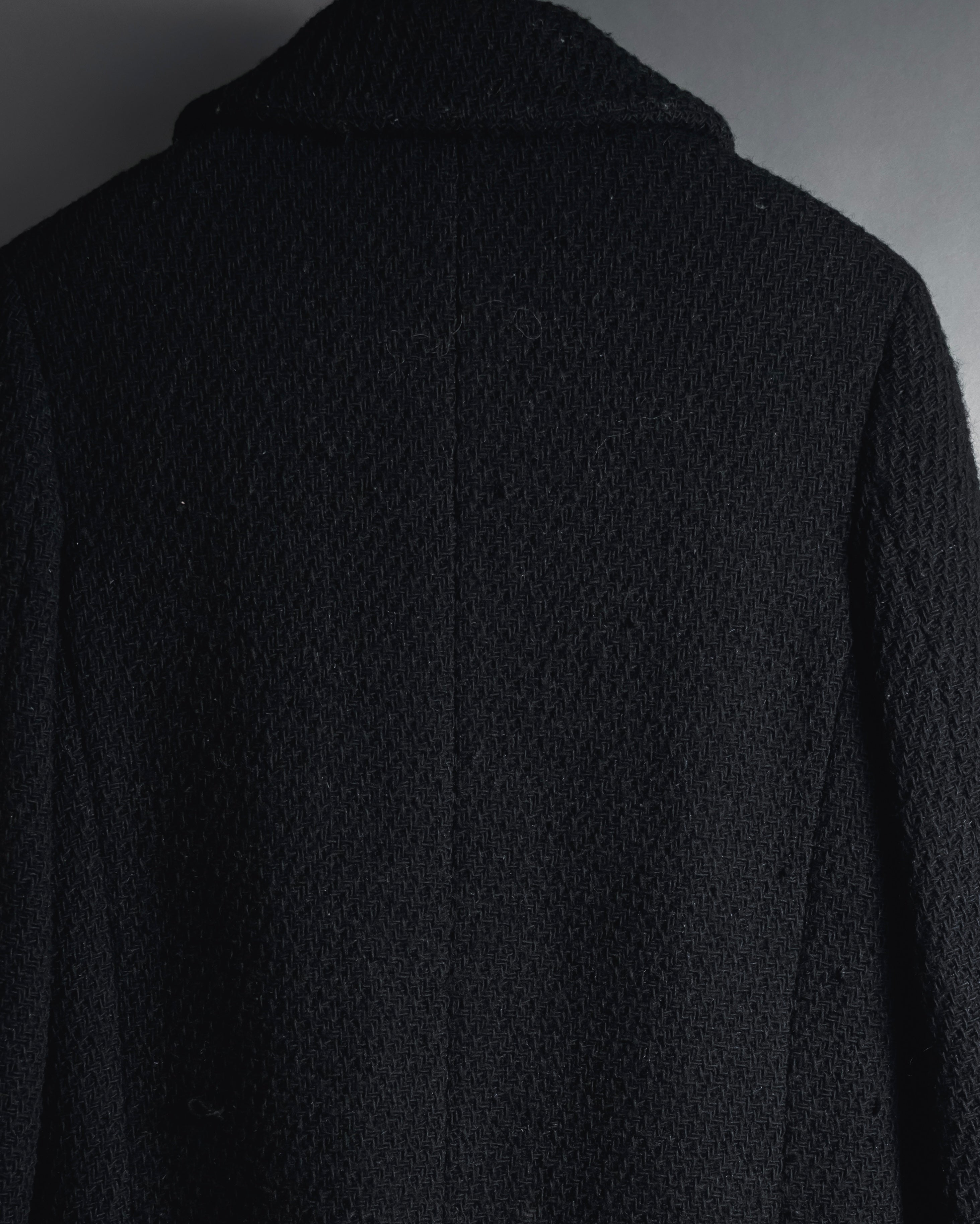 “JUNYA WATANABE” 97AW Textured wool single-breasted coat