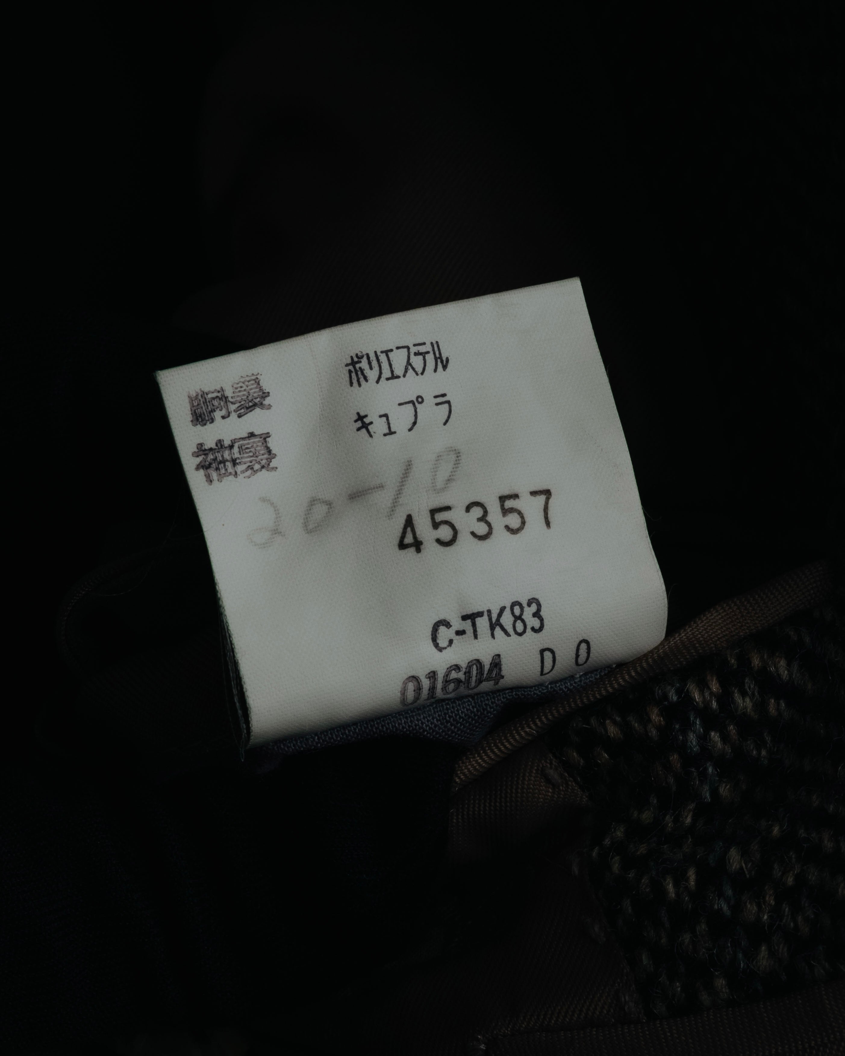 "Burberrys" 90’s Herringbone tweed wool suit set