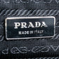 "PRADA" Clasp design monotone color bowling bag