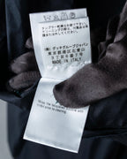 "GUCCI" No collar design gold button accents blouse