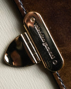 "VALENTINO" Brown & beige combination leather bi-fold wallet