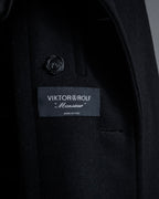 "VIKTOR&ROLF" Sculptural lapel melton coat
