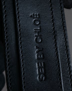 "SEE BY CHLOE" Braided shoulder design leather bag