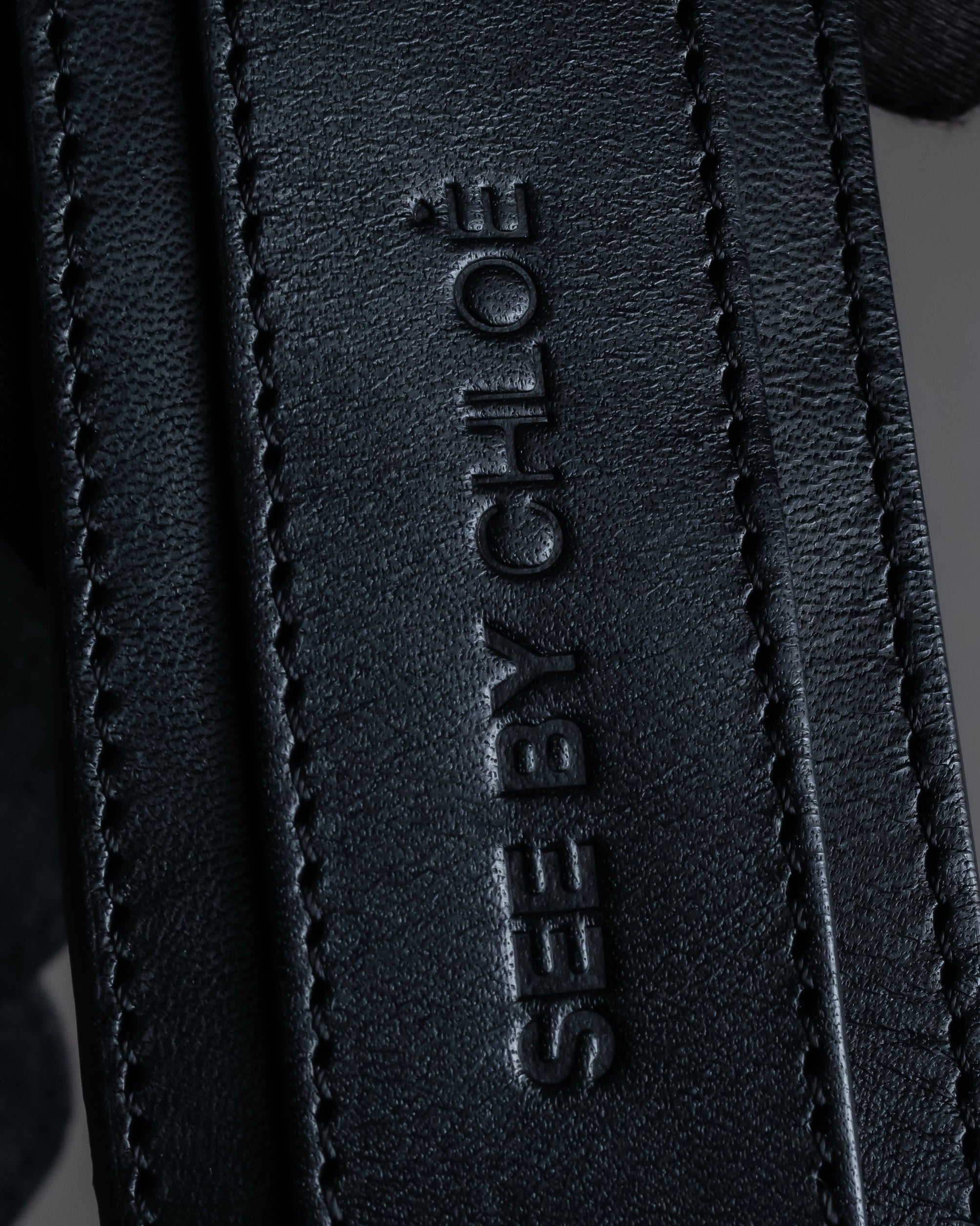 "SEE BY CHLOE" Braided shoulder design leather bag