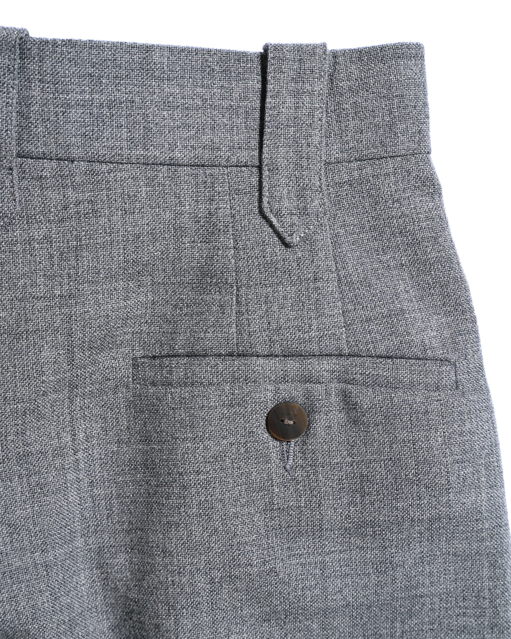 LOEWE/ 2019AW Two Tuck Wool Wide Shorts Gray