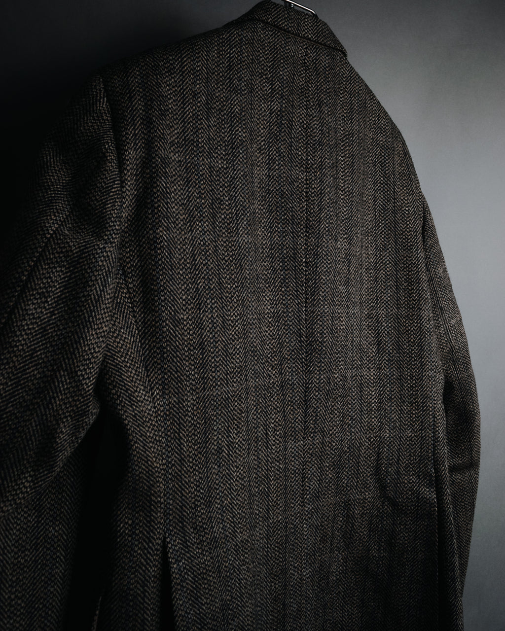 "Burberrys" 90’s Herringbone tweed wool suit set