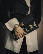 -SPECIAL- “GUCCI” Michele period Punk tiger head leather shoulder bag