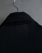 "YOHJI YAMAMOTO +NOIR" 21SS Drape panel design oversized shirt jacket