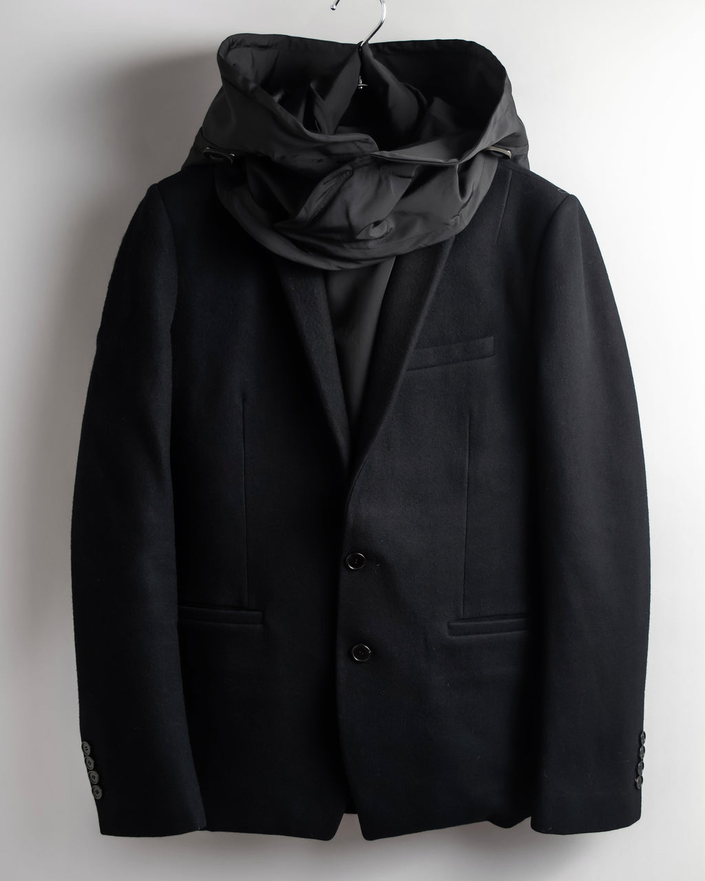 "Juun.J" Zip-up blouson docking design jacket