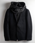 "Juun.J" Zip-up blouson docking design jacket