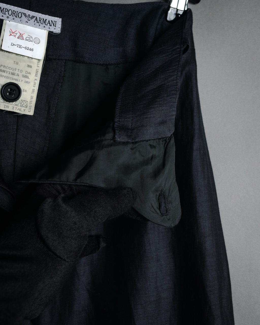 “EMPORIO ARMANI” 90’s-00’s Fluid wide trousers