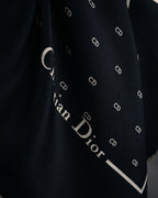 “Christian Dior” 90’s CD monogram silk scarf