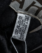 "CHANEL" 90's Square icon logo pattern sheer silk scarf