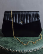 "Christian Dior" Layered flap oblique shoulder bag