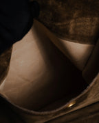 "GUCCI" 60’s-70’s suede and leather shoulder bag