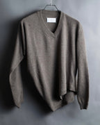 "MAISON MARGIELA 2005's AW " Twisted detail V-neck knit