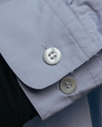 “ISSEY MIYAKE” 90’s-00’s Asymmetric stand collar cotton shirt