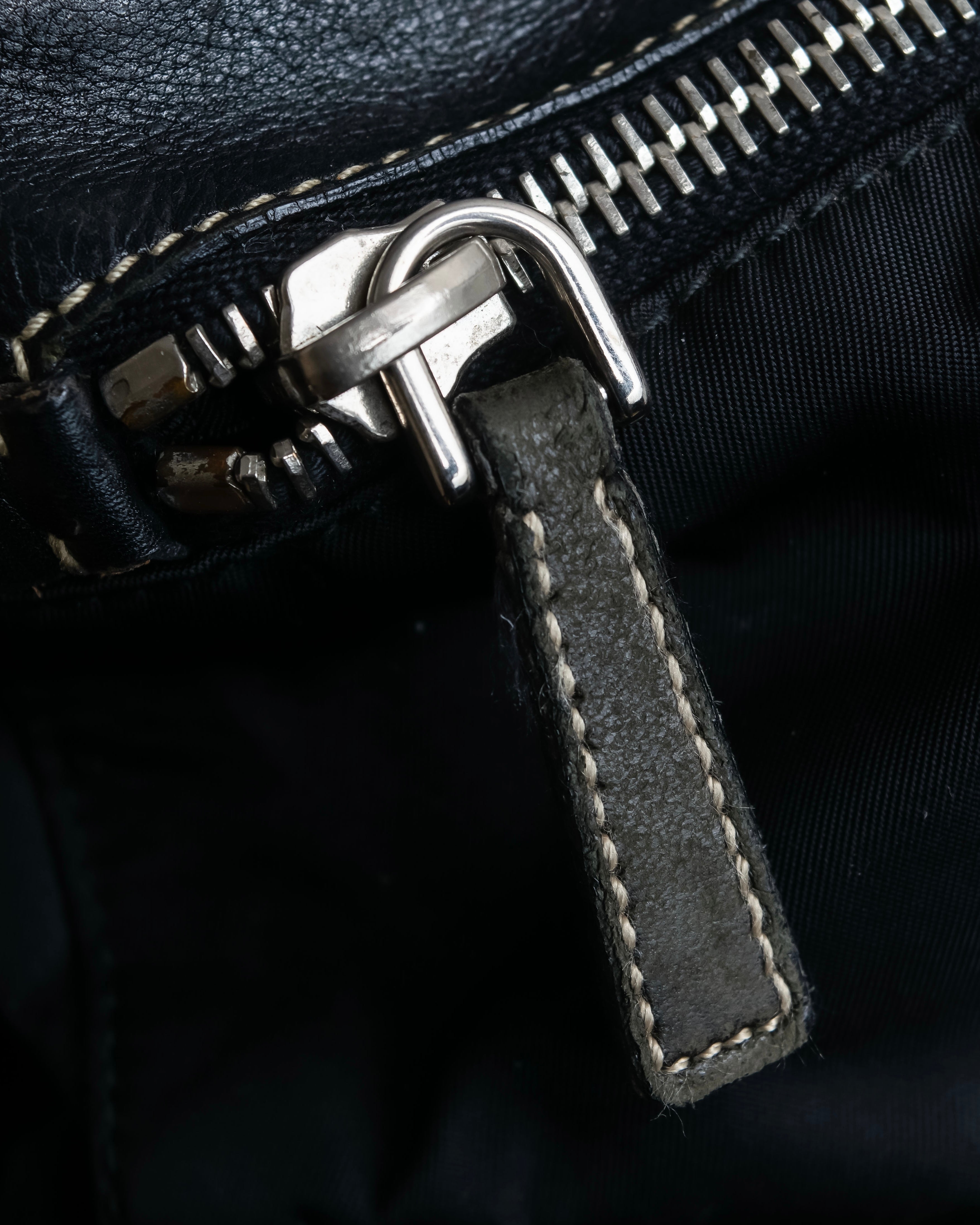 "PRADA" Nylon leather combination one shoulder bag