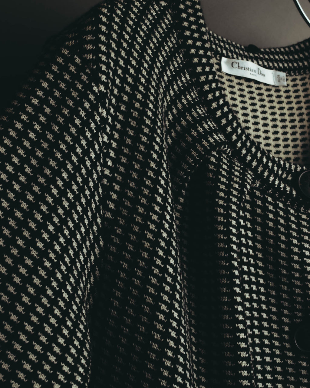 "Christian Dior" 00's Textured wool knit coat