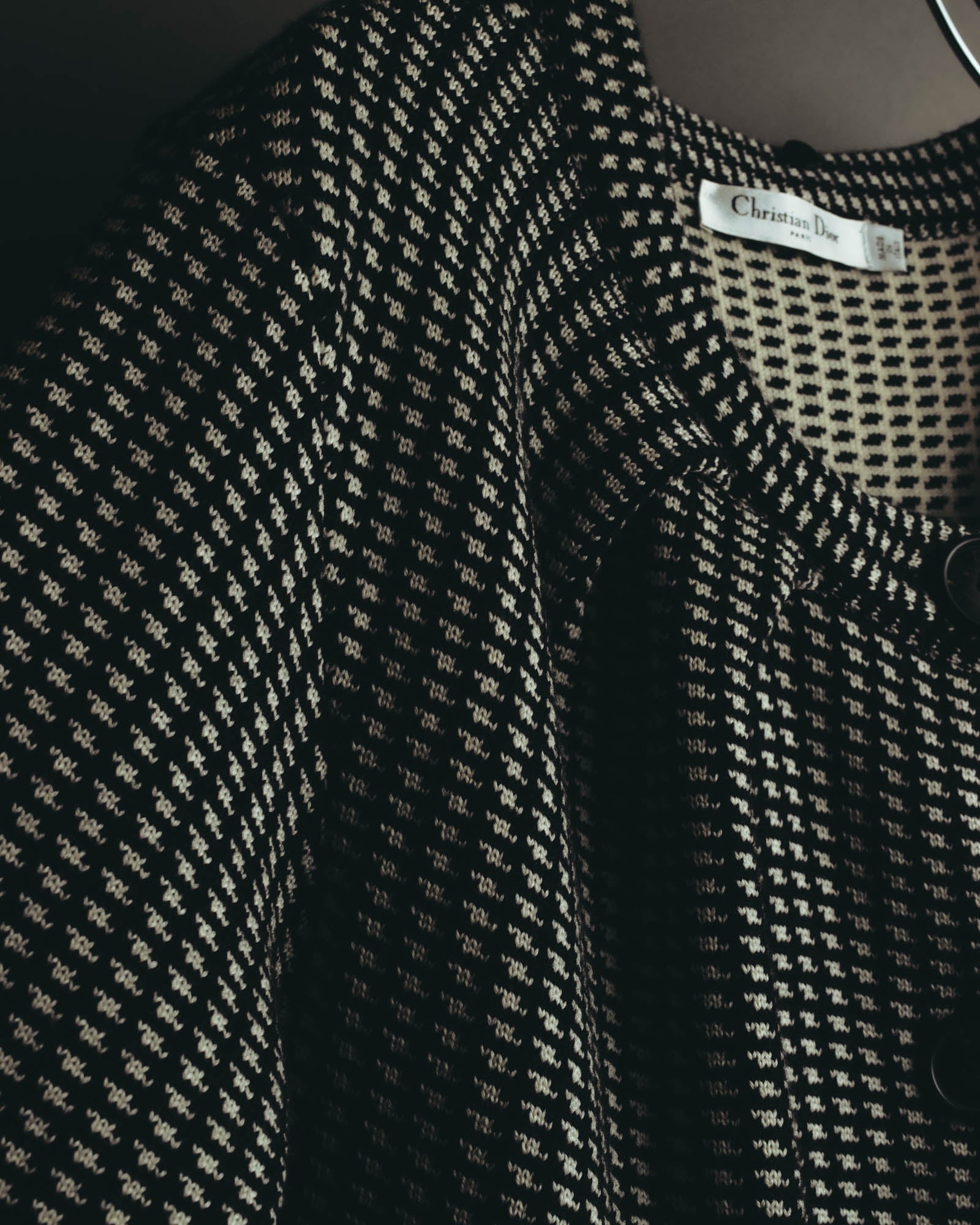 "Christian Dior" 00's Textured wool knit coat