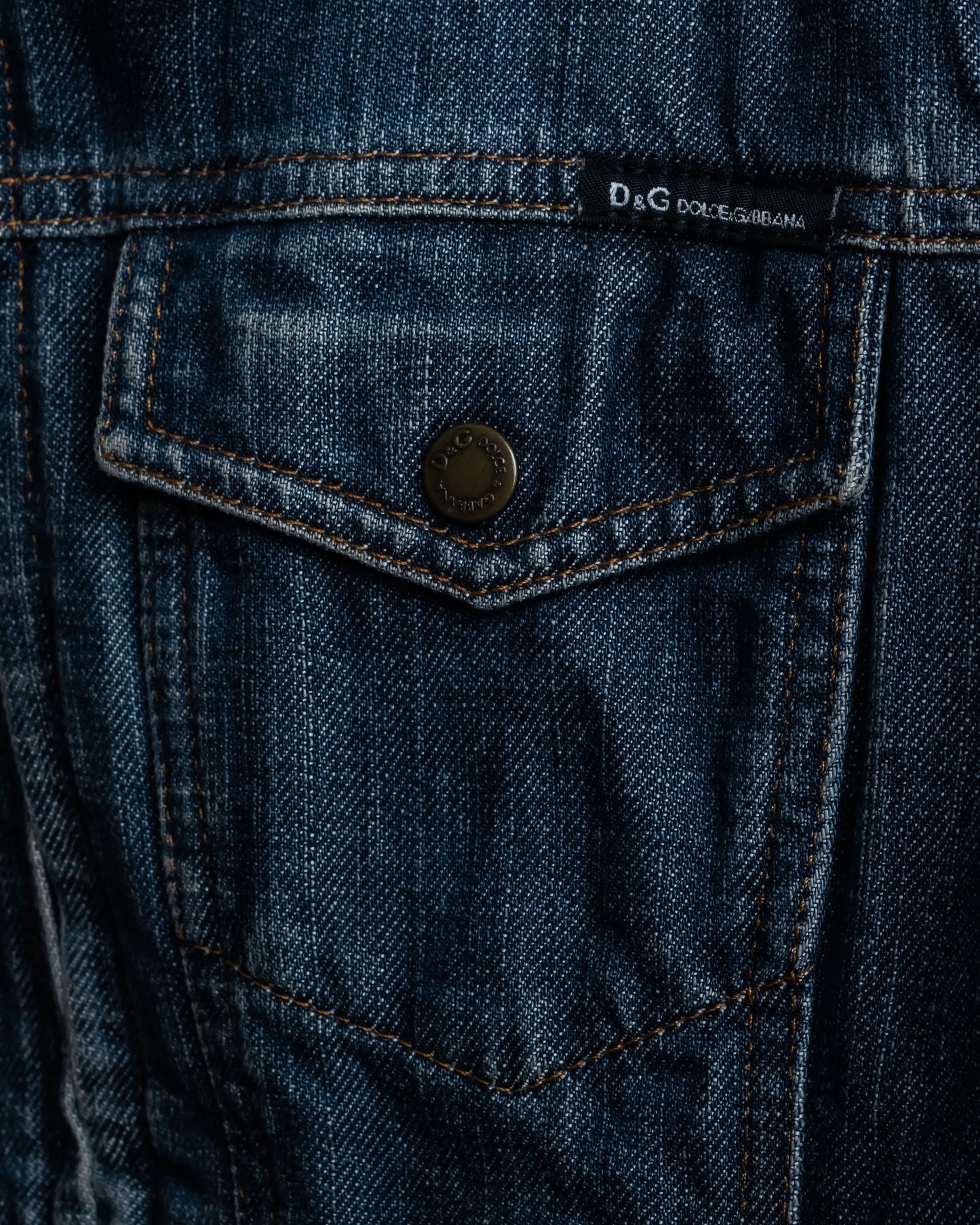 "Dolce & Gabbana" Cutting stitch detail denim jacket